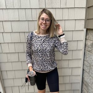 Leopard sweatshirt!